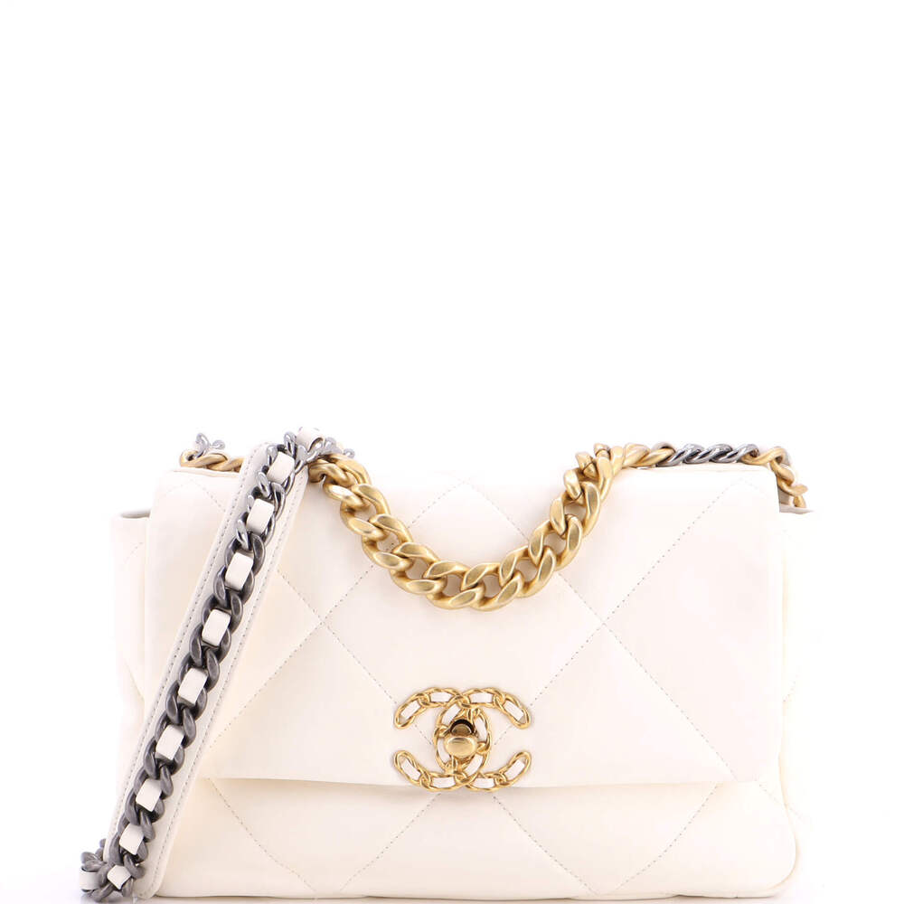 Chanel Medium 19 Flap Bag Quilted Leather